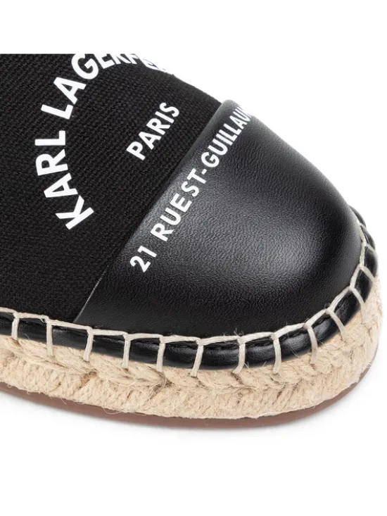 KARL LAGERFELD Espadryle KL80108 Czarny