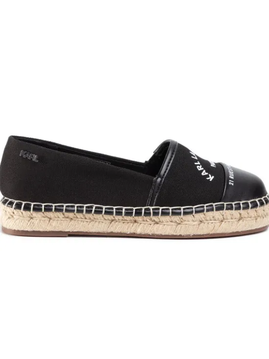 KARL LAGERFELD Espadryle KL80108 Czarny