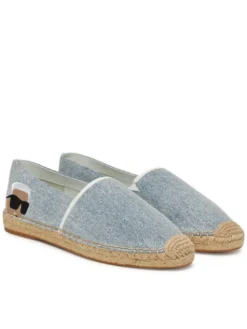 KARL LAGERFELD Espadryle KL80111 Niebieski
