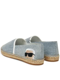KARL LAGERFELD Espadryle KL80111 Niebieski