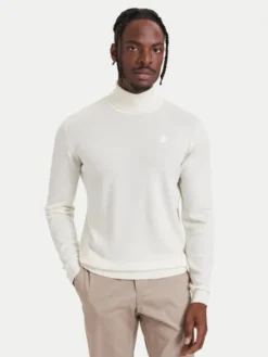 KARL LAGERFELD Golf 655058 564399 Beżowy jasny Regular Fit