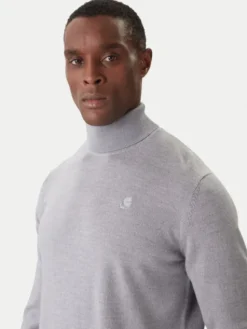 KARL LAGERFELD Golf 655058 554399 Szary Regular Fit