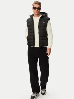 Karl Lagerfeld Jeans Bezrękawnik B3M15052 Czarny Regular Fit
