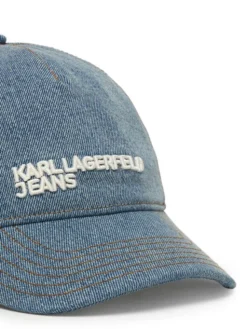 Karl Lagerfeld Jeans Czapka z daszkiem B2W33002 Niebieski jasny