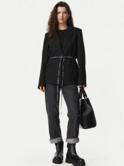 Karl Lagerfeld Jeans Marynarka B3W14004 Czarny Regular Fit