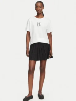 Karl Lagerfeld Jeans Spódnica mini B3W12016 Czarny Regular Fit