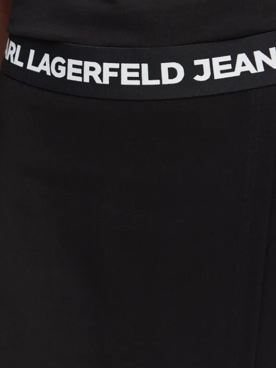 Karl Lagerfeld Jeans Spódnica mini B3W12004 Czarny Regular Fit