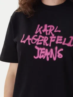 Karl Lagerfeld Jeans Sukienka codzienna B1W13043 Czarny Regular Fit