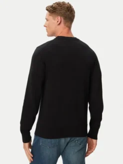 Karl Lagerfeld Jeans Sweter B3M18041 Czarny Regular Fit