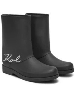 KARL LAGERFELD Kalosze Kalosh KL47064 Czarny
