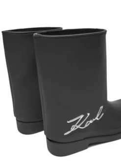 KARL LAGERFELD Kalosze Kalosh KL47064 Czarny