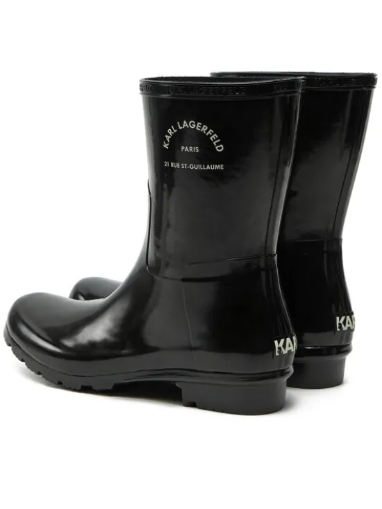 KARL LAGERFELD Kalosze KL47075S Czarny