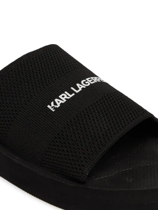 KARL LAGERFELD Klapki Atlantik KL70506A Czarny