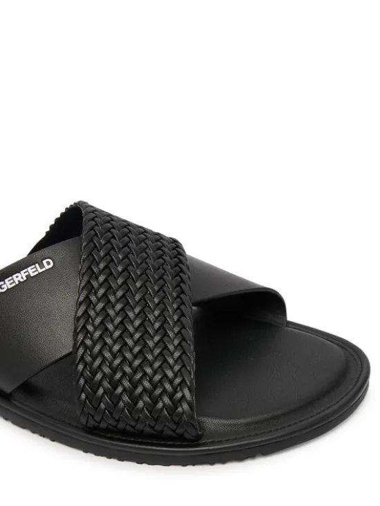 KARL LAGERFELD Klapki Kastor IV KL70214C Czarny