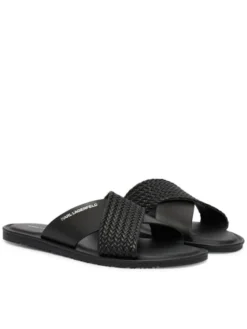 KARL LAGERFELD Klapki Kastor IV KL70214C Czarny