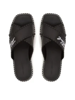 KARL LAGERFELD Klapki Kleo KL81372 Czarny