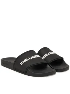 KARL LAGERFELD Klapki Kondo II KL70004C Czarny