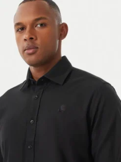 KARL LAGERFELD Koszula 605192 561784 Czarny Modern Fit