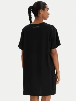 KARL LAGERFELD Koszula nocna B1W45003 Czarny Relaxed Fit