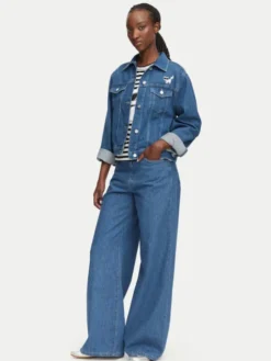 KARL LAGERFELD Kurtka jeansowa B3W14010 Niebieski Regular Fit
