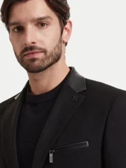 KARL LAGERFELD Marynarka 155245 564010 Czarny Slim Fit