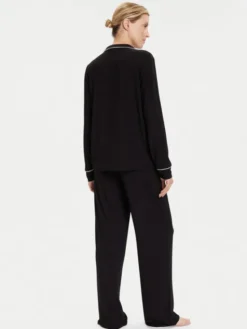 KARL LAGERFELD Piżama A4W45004 Czarny Relaxed Fit