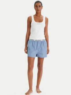 KARL LAGERFELD Piżama B1W45008 Biały Regular Fit