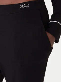 KARL LAGERFELD Piżama B1W45010 Czarny Relaxed Fit