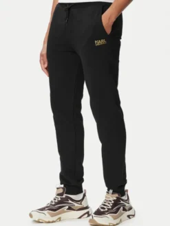 KARL LAGERFELD Spodnie dresowe 705782 563917 Czarny Regular Fit