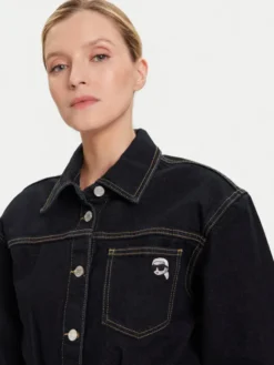 KARL LAGERFELD Sukienka jeansowa A4W13019 Granatowy Relaxed Fit