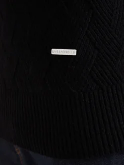KARL LAGERFELD Sweter 655028 564308 Czarny Regular Fit