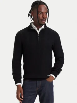 KARL LAGERFELD Sweter 655028 564308 Czarny Regular Fit