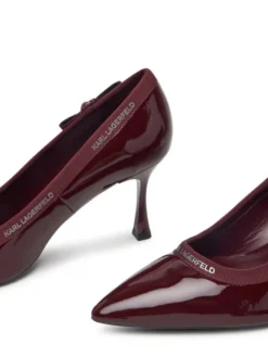 KARL LAGERFELD Szpilki Sienna KL32708R Bordowy