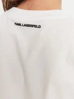 KARL LAGERFELD T-Shirt A1W17025 Biały Relaxed Fit