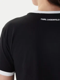 KARL LAGERFELD T-Shirt B1W17040 Czarny Slim Fit