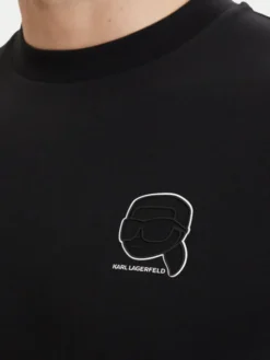 KARL LAGERFELD T-Shirt 755026 563224 Czarny Regular Fit