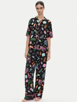Kate Spade Piżama KSI92748 Czarny Regular Fit