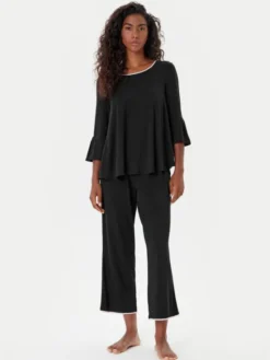 Kate Spade Piżama KSI01506 Czarny Regular Fit