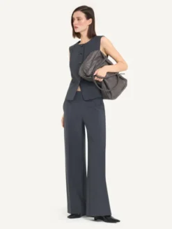 KMX Kamizelka 193010020 Szary Straight Fit