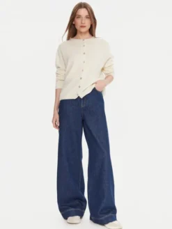 Kontatto Kardigan 3M0978C Écru Relaxed Fit