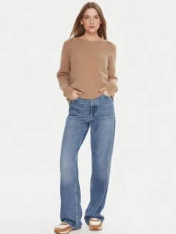 Kontatto Sweter 3M0863C Beżowy Relaxed Fit