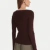 Kontatto Sweter 3M0830C Brązowy Slim Fit