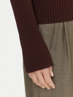 Kontatto Sweter 3M0830C Brązowy Slim Fit