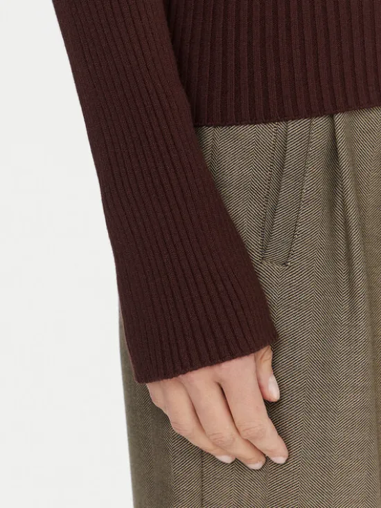 Kontatto Sweter 3M0830C Brązowy Slim Fit