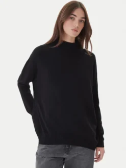 Kontatto Sweter 3M0822C Czarny Relaxed Fit