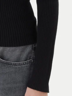 Kontatto Sweter 3M0830C Czarny Slim Fit