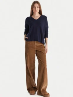 Kontatto Sweter 3M0842C Granatowy Relaxed Fit