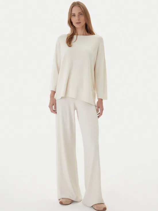 Kontatto Sweter 3M0801C Kremowy Regular Fit
