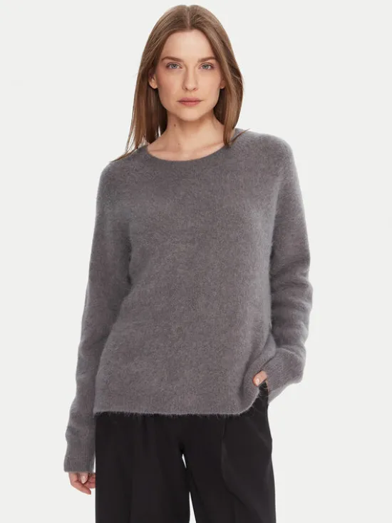 Kontatto Sweter 3M0863C Szary Relaxed Fit