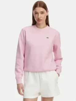 Lacoste Bluza SF5245 Różowy jasny Relaxed Fit